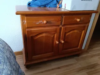 Conjunto muebles rústicos de madera