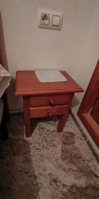 Conjunto muebles rústicos de madera