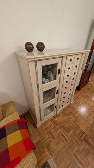 Armario Vitrina Boticario - Madera