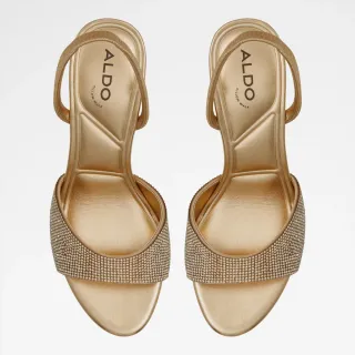 Sandalias doradas mujer