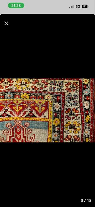 Alfombra antigua de Turquía