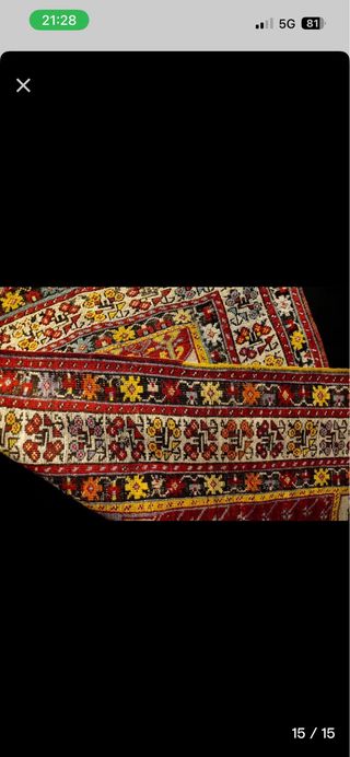 Alfombra antigua de Turquía