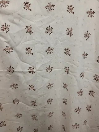 Cortinas Vintage Opacas Beige y Marrón