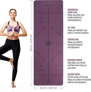 Esterilla de Yoga IN-SAT Morada y Rosa