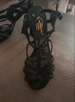 Sandali Gattinoni Vera Pelle Neri