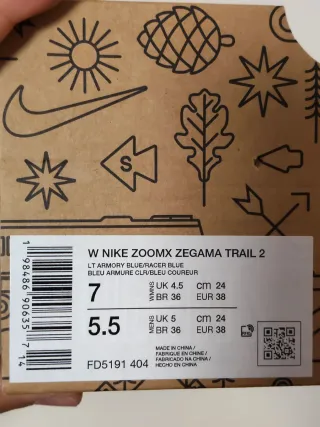 T38 Nike Zoom Zegama Trail 2 azules