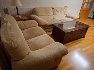 Sofás 2 y 3 plazas beige