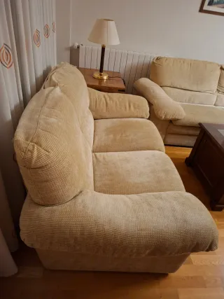 Sofás 2 y 3 plazas beige