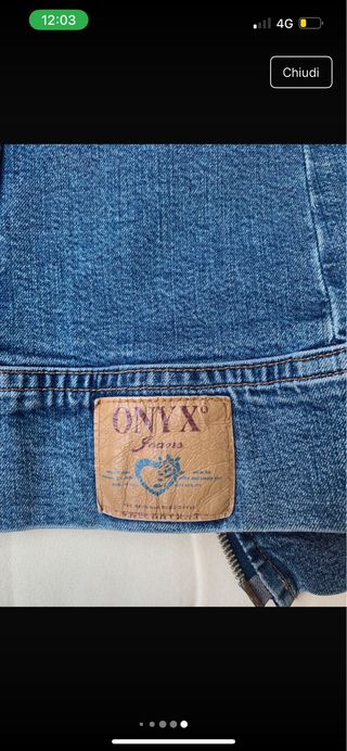 Giubbino di jeans blu Onyx vintage