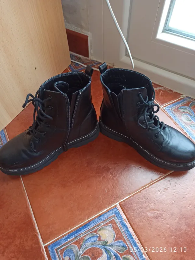 Botas niña negras Bubble kids Talla 35