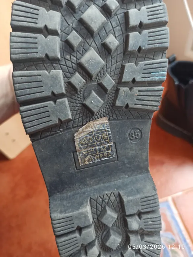 Botas niña negras Bubble kids Talla 35