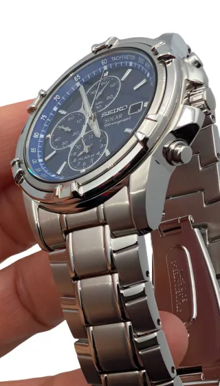RELOJ SEIKO SOLAR CHRONOGRAPH ALARMA A ESTRENAR