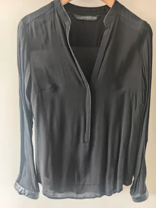Camisa Zara Negra Mujer