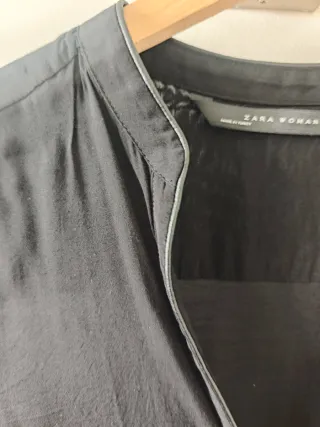 Camisa Zara Negra Mujer