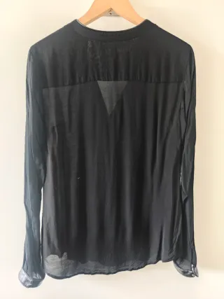 Camisa Zara Negra Mujer