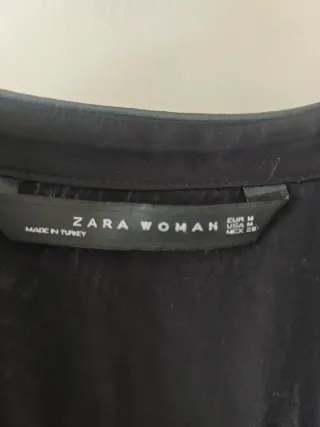 Camisa Zara Negra Mujer