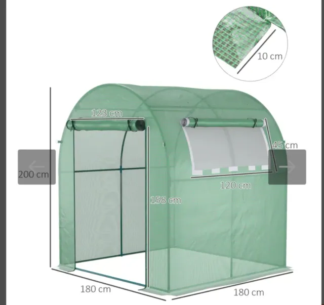 Invernadero Jardín 180x180x200