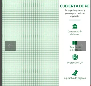 Invernadero Jardín 180x180x200