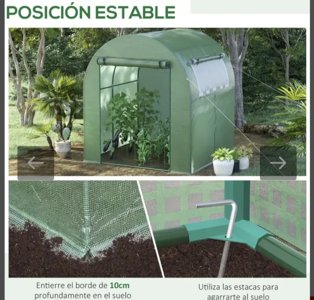 Invernadero Jardín 180x180x200