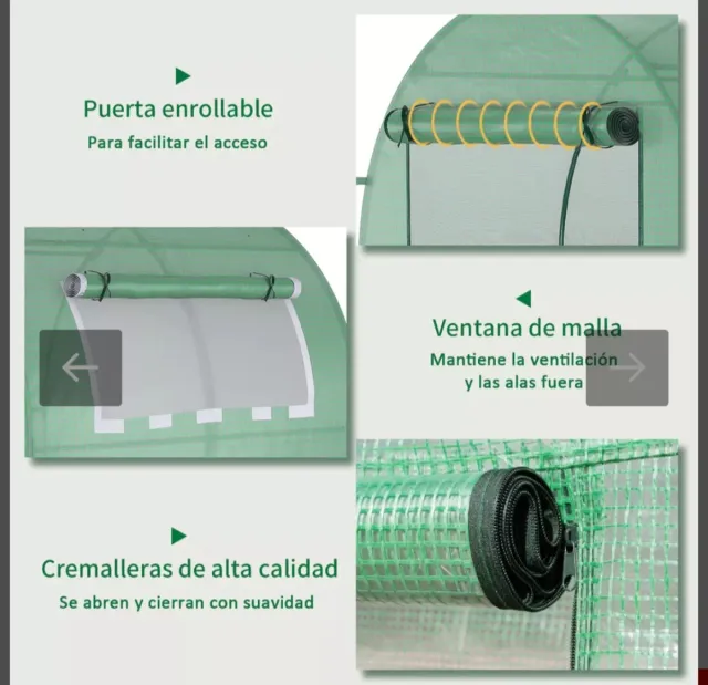 Invernadero Jardín 180x180x200