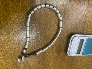 Pulsera de plata y cuero