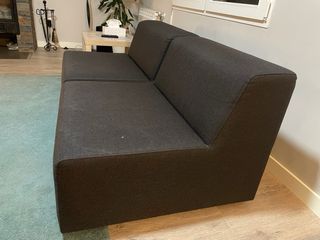 2 Poltrone in tessuto grigio scuro