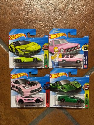 Hot Wheels Exotics y Simpsons