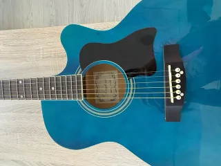 Guitarra Electroacústica Azul