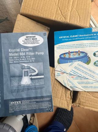 Filtro Bomba Piscina Intex Krystal Clear mdo 604