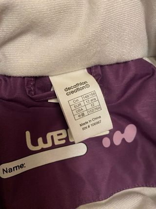 Mono de esquí morado Wedze