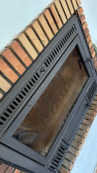 Hergom Chimenea Cassette Leña Cristal