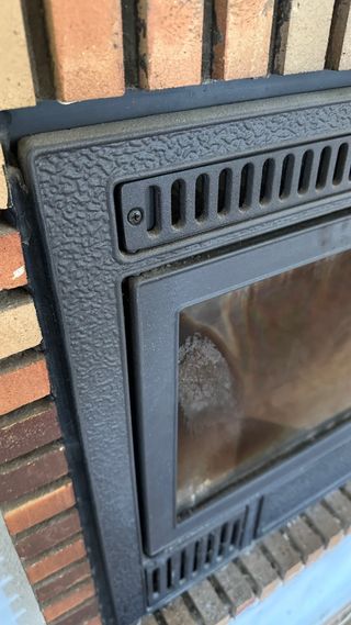 Hergom Chimenea Cassette Leña Cristal