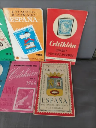 Lote 6 Catálogos antiguos Sellos España