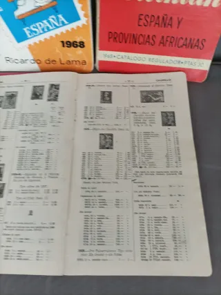 Lote 6 Catálogos antiguos Sellos España