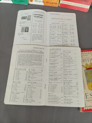 Lote 6 Catálogos antiguos Sellos España