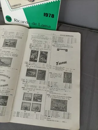 Lote 6 Catálogos antiguos Sellos España