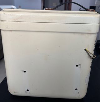 Maletas moto antiguas beige