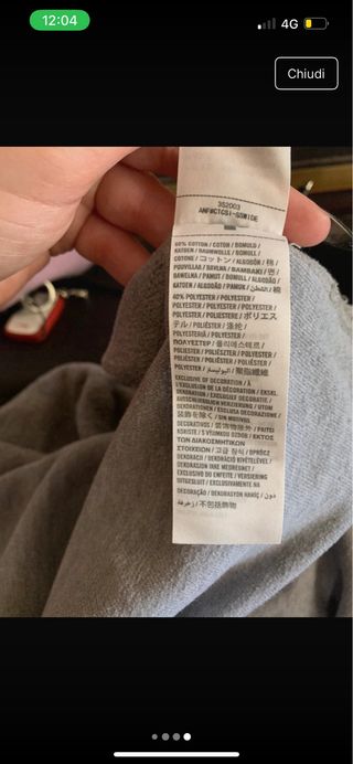 Maglia grigia Hollister in cotone taglia S