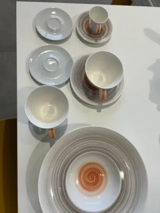 Juego de café y platos Villeroy & Boch