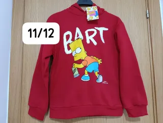 Sudadera Bart Simpson Talla 7-15 años
