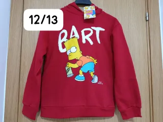 Sudadera Bart Simpson Talla 7-15 años