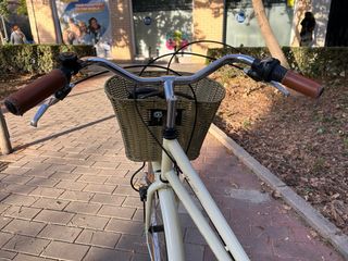 Bicicleta Urbana Estilo Vintage Crema