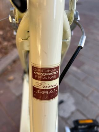 Bicicleta Urbana Estilo Vintage Crema