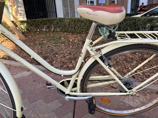 Bicicleta Urbana Estilo Vintage Crema