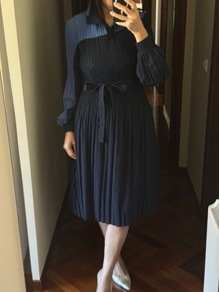 Vestido Adolfo Dominguez Azul Talla M