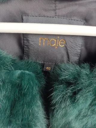 Abrigo Maje Piel Verde Multicolor