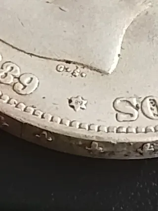 Moneda Plata 5 Pesetas 1889 Alfonso XIII