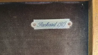 Cuadro Coche Packard 1915 Reciclado