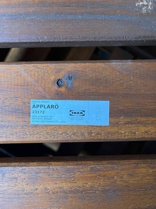 Banco baúl IKEA ÄPPLARÖ madera acacia