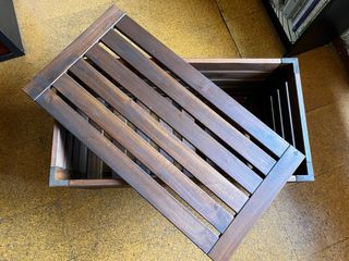 Banco baúl IKEA ÄPPLARÖ madera acacia